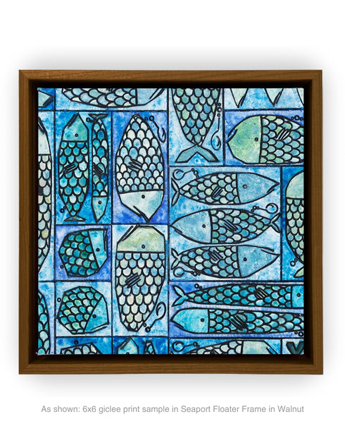 Sardine Tackle Box | Framed Giclee Print on Canvas